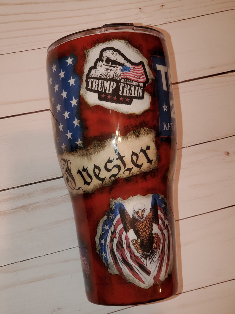 Personalized Distressed Trump Tumbler