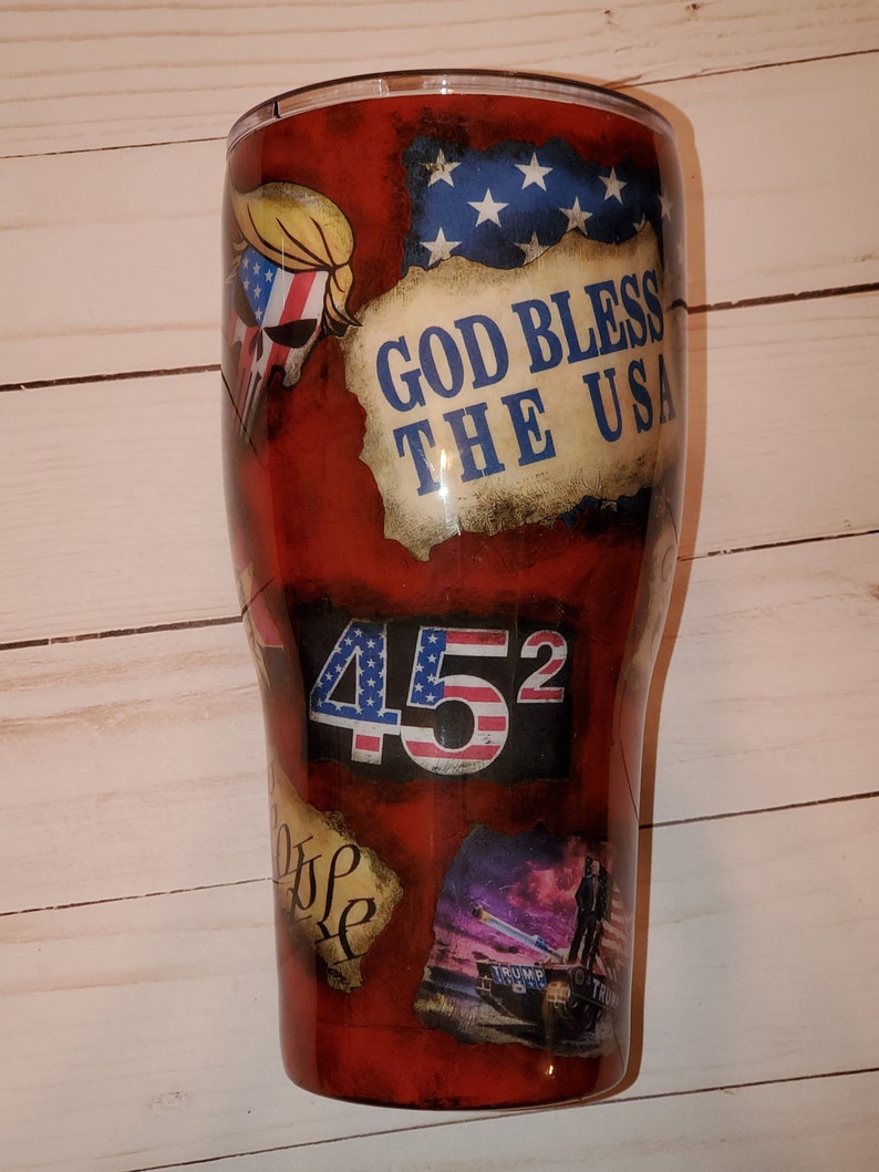 Personalized Distressed Trump Tumbler