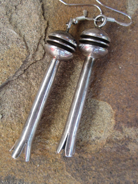 Navajo Squash Blossom Earrings