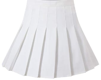White pleated skirt Clearance