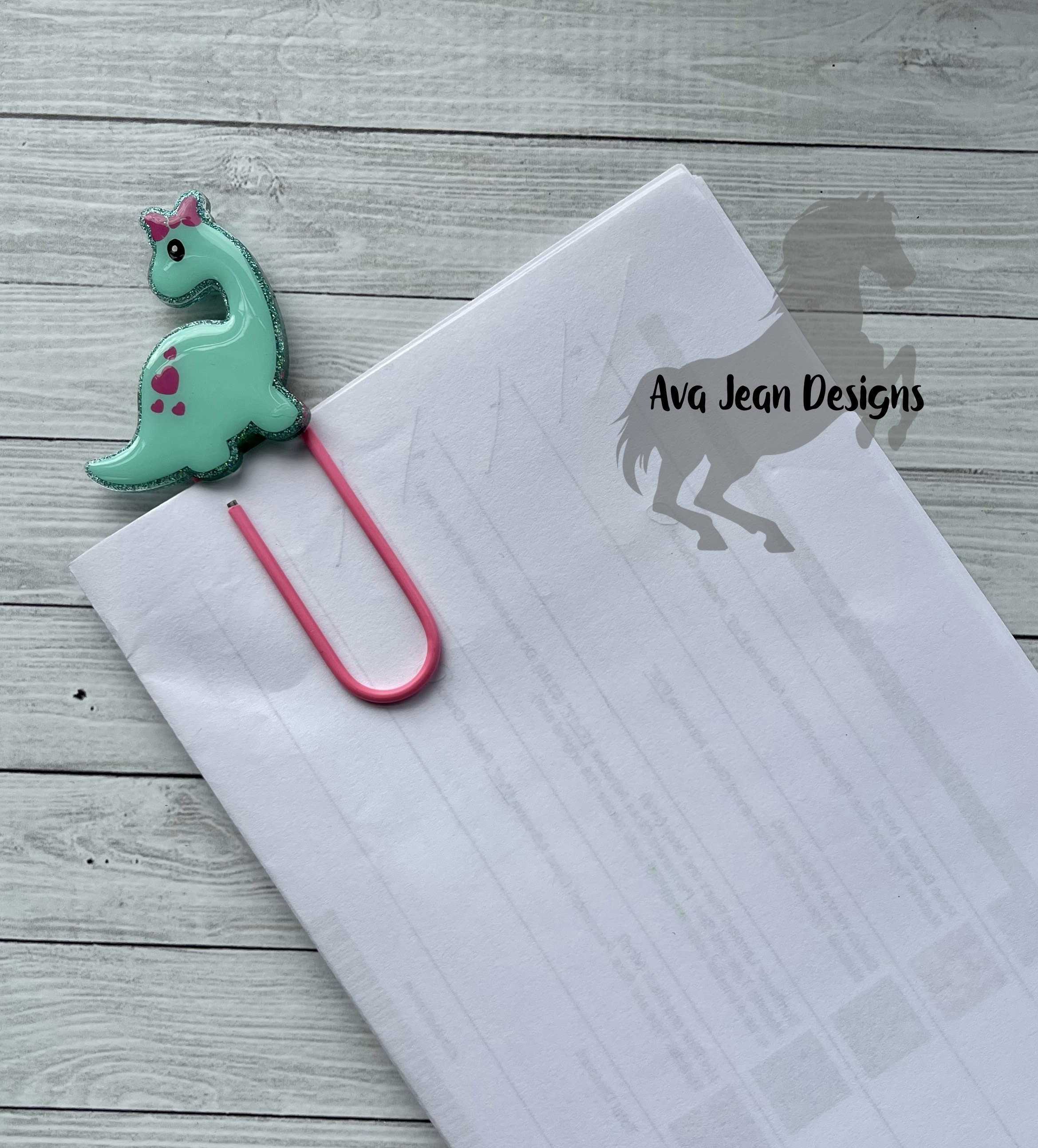 Beautiful Jumbo Paper Clip Bookmarks Paper Clips for Stationary Acrylic