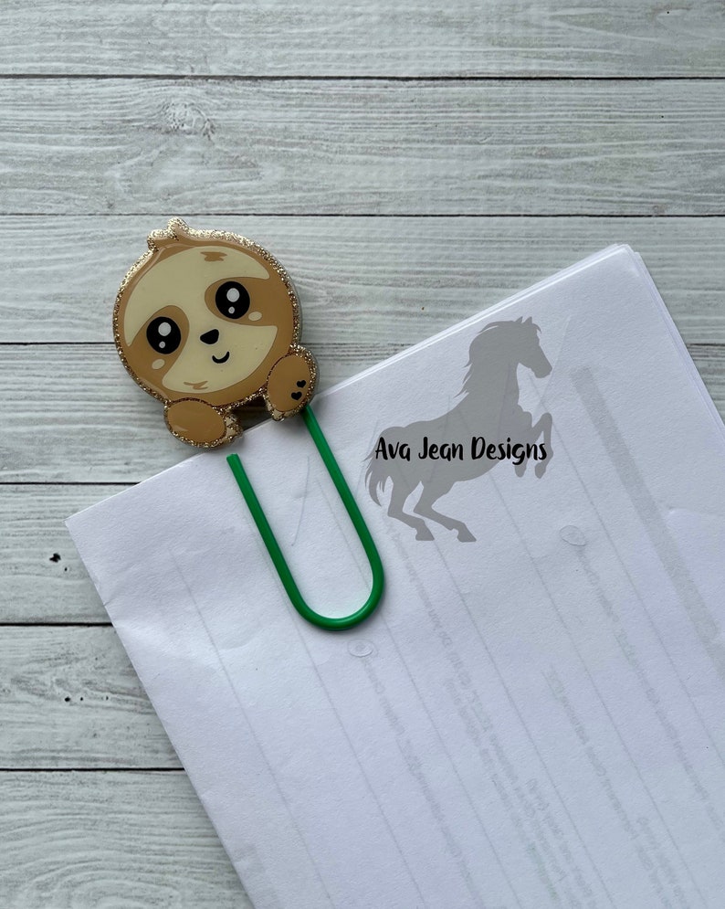 Beautiful Jumbo Paper Clip Bookmarks Paper Clips for Stationary Acrylic