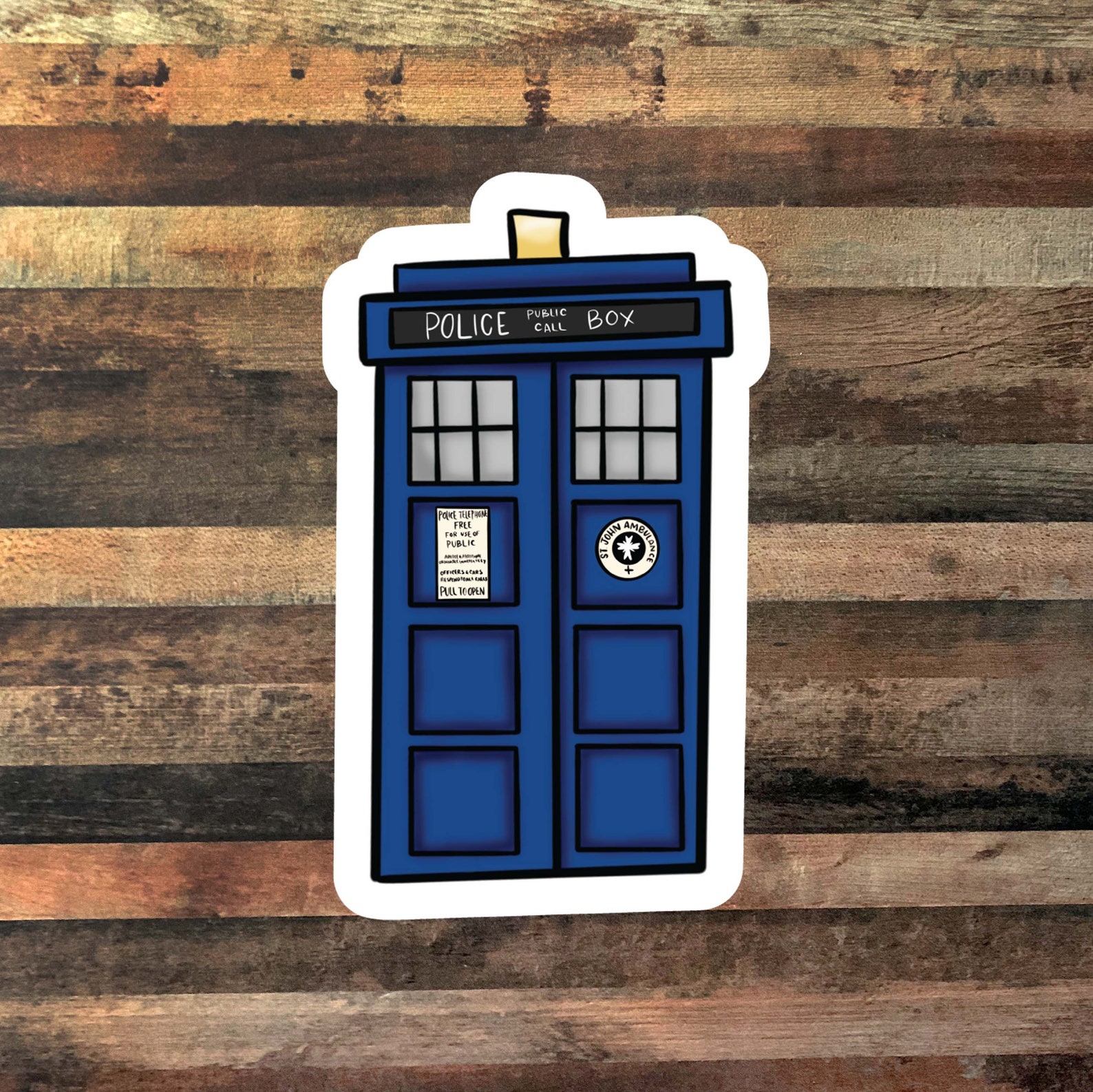 Vinyl Decal Sticker TARDIS Doctor Who Die Cut Sticker | Etsy