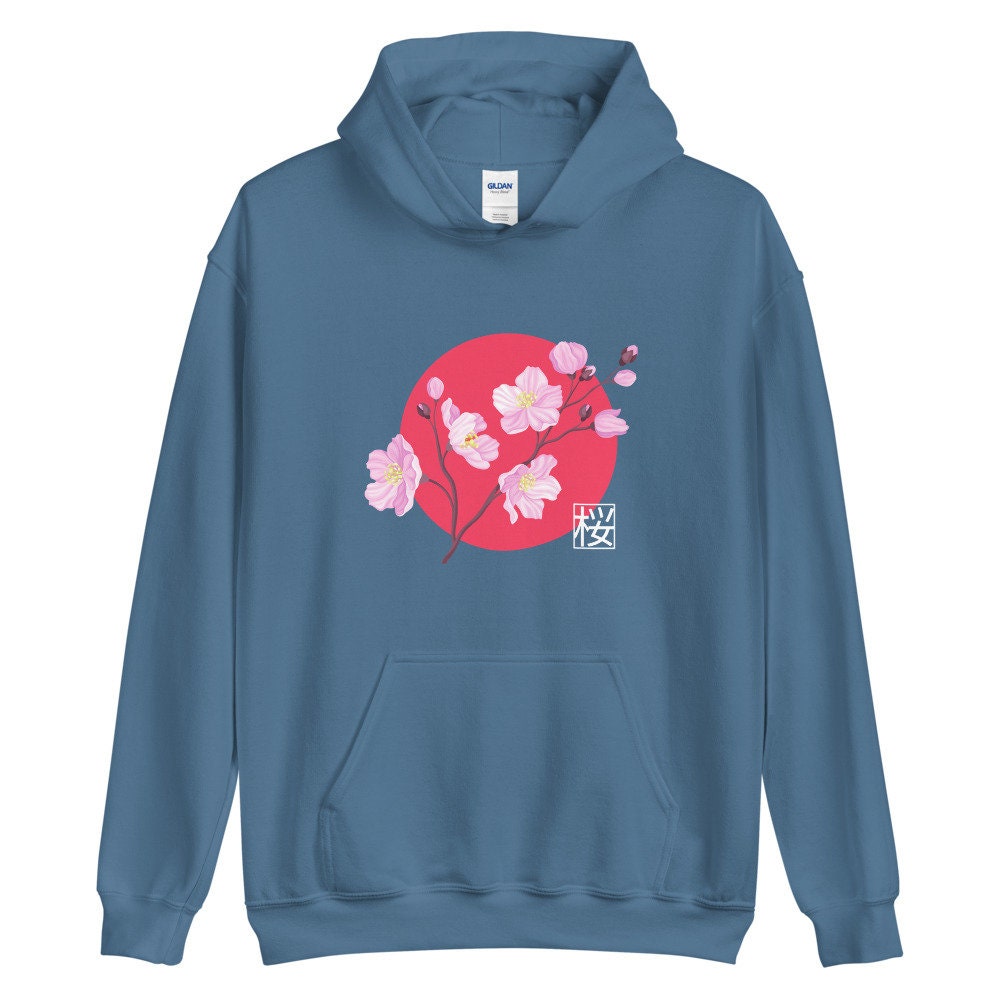 Japanese Cherry Blossom Hoodie Aesthetic Hoodie Flowers | Etsy