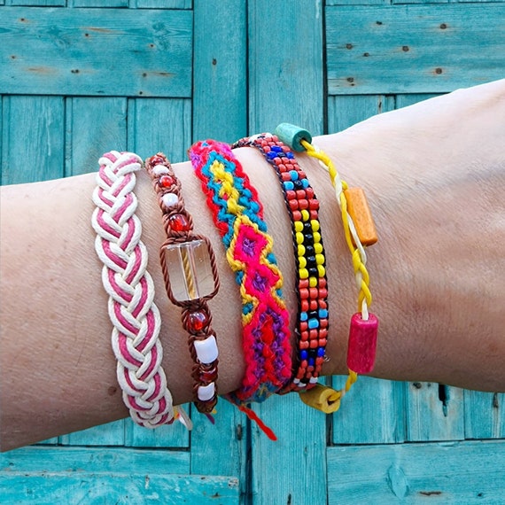 Friendship Bracelets, Omega Bracelet,handmade,party Favors,hippie Bracelets,macrame  Bracelets,best Friend Gift,woven Bracelets,summer - Etsy
