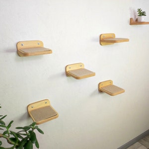 Shelf for cats | Furniture for cats | Wooden shelves-steps in a set of 5 pcs.