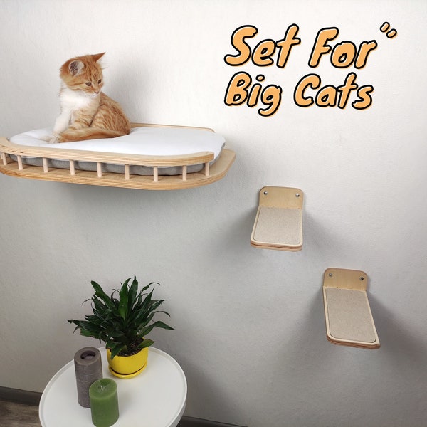 Cat wall furniture, Cat wall bed, Cat furniture, Cat tree tower, Cat shelves, Cat shelf, Cat steps, Cat ladder, Cat jungle gym, Cat bed