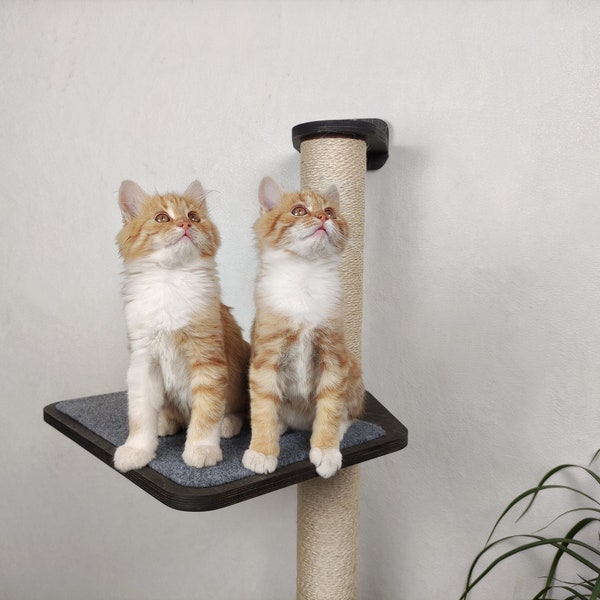 Cat scratching post, Cat wall furniture, Cat trees, Modern cat furniture, Scratching post, Cat shelves, Cat tower, Gift for cats