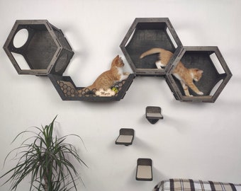 modern cat shelves