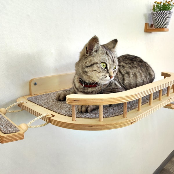 Cat Wall Shelf / Cat Wall Bed / Cat Hanging Bridge -//- New set from the RshPets team