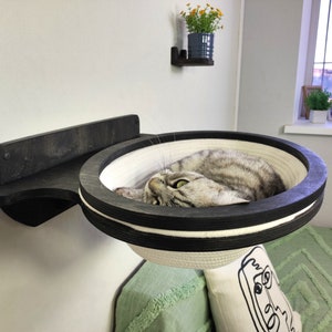 Cat wall furniture // Cat bed // ECO basket cotton // ECO collection 2023 from the brand RshPets image 4