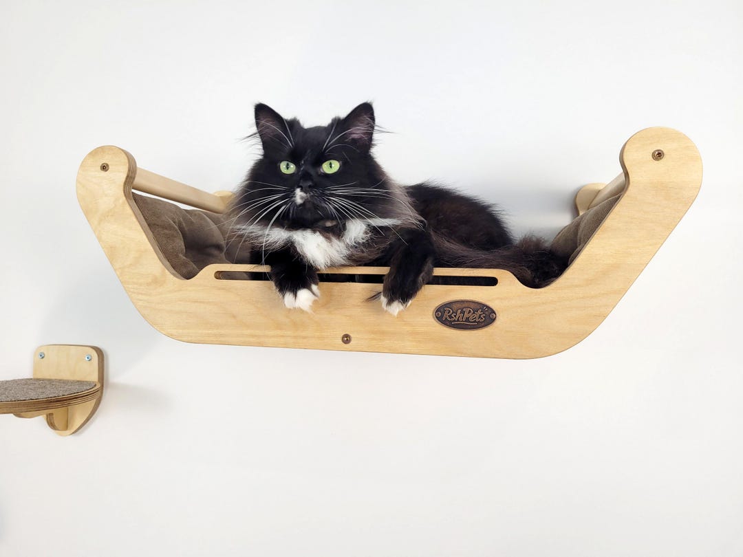 Cat Furniture Wall / Cat Bed / Cat Wall Shelves / Cat Bed Wall Mounted ...