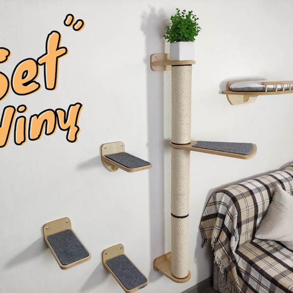 Cat scratching post & Cat steps / Ecological product and high quality