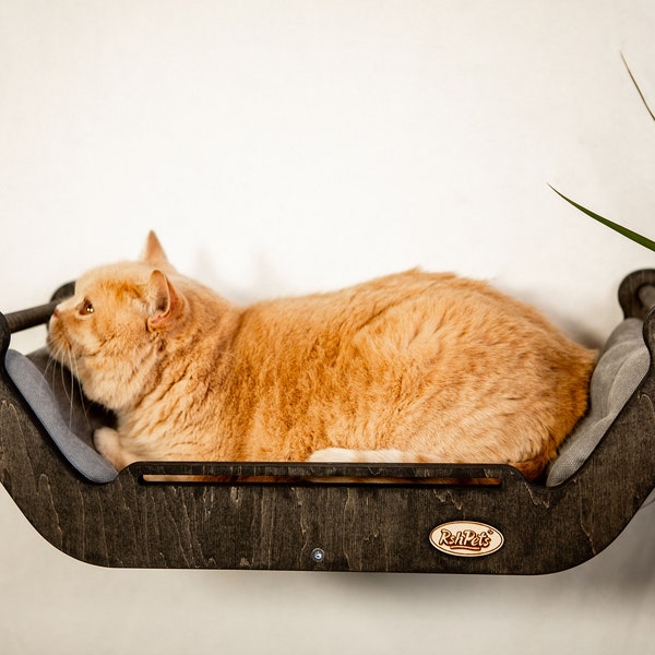 Modern wall Shelf Cat Bed / Luxury Design by RshPets Team 2023