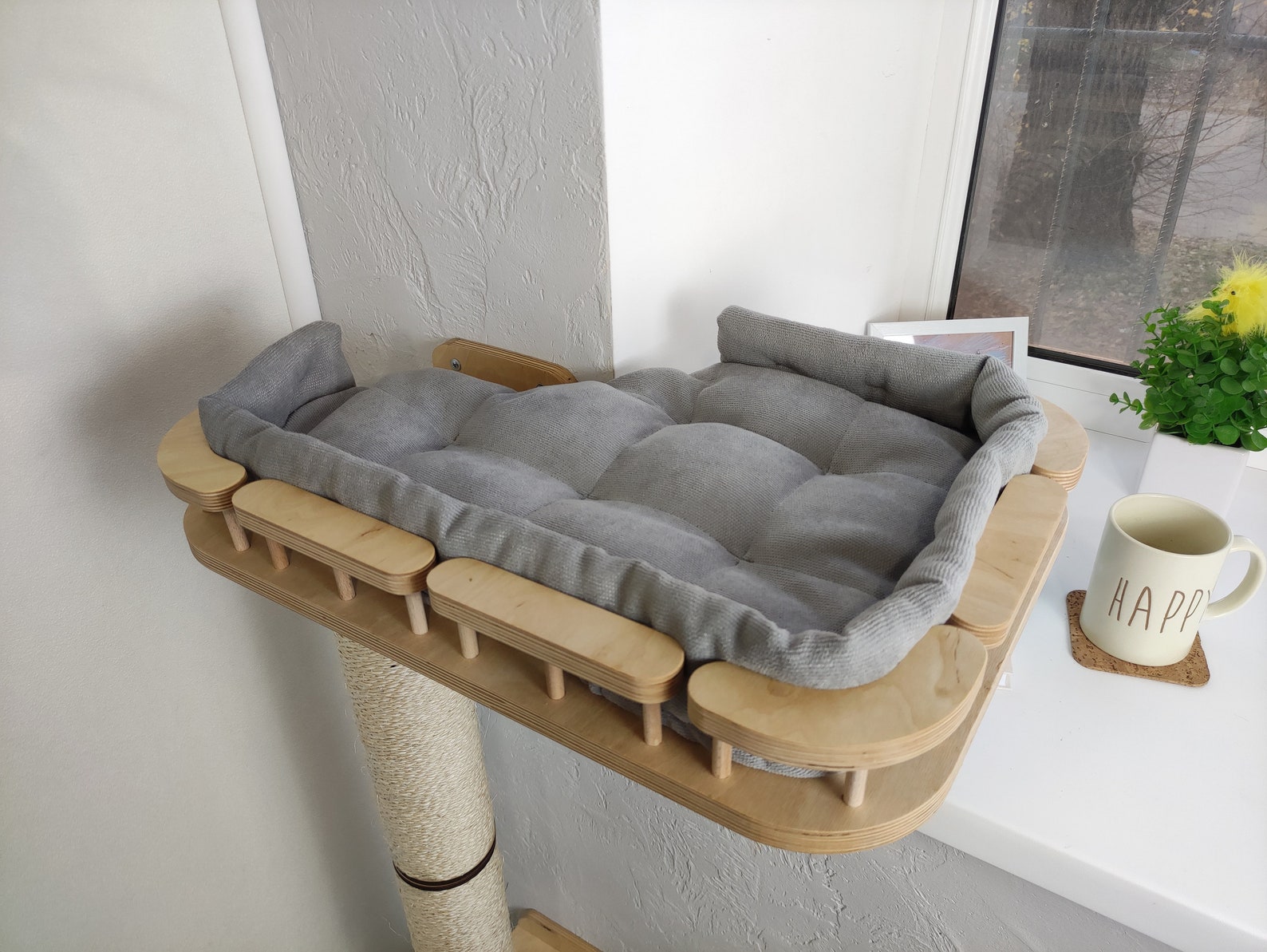 Cat Bed Cat Wall Cat Condo Cat Wall Furniture Cat Perch Etsy