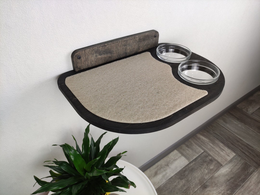 Cat Feeder Shelf, Cat Shelf, Feeding Shelf, Cat Wall Shelves, Cat