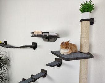 Cat tree / Cat bed / Cat steps - Cat wall furniture set from RshPets team