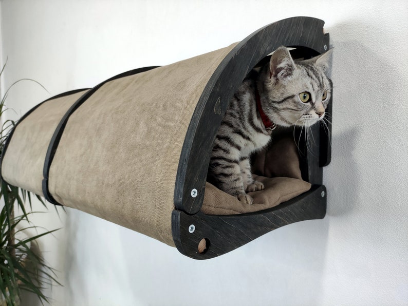 Cat wall shelves, Cat cave, Cat furniture, Cat tree, Cat accessories, Cat shelf, Сat tunnel, Cat wall furniture, Cat bed, Cat house imagem 6