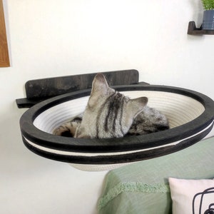 Cat wall furniture // Cat bed // ECO basket cotton // ECO collection 2023 from the brand RshPets image 2