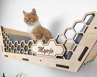 Cat wall furniture, Cat shelves, Cat condo, Cat wall shelves, Cat cave, Cat bed, Cat wall bed, Modern cat Furniture, Cat climbing wall