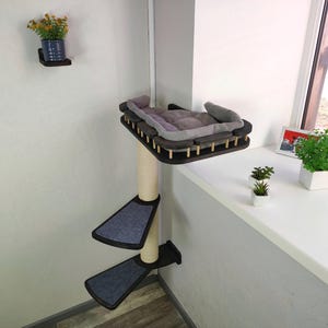 Cat furniture, Cat scratcher / The location of shelf on the LEFT side of the window
