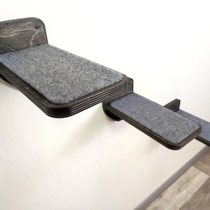 Modular Cat Wall Steps: Plywood Climbing Shelves