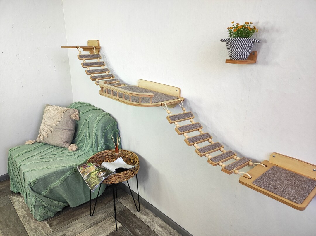 Cat Wall Shelf / Cat Wall Bed / Cat Hanging Bridge // New - Etsy
