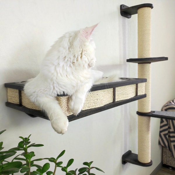 Tree cat scratching post and cat bed | Furniture set for a cat design 2022 from RshPets