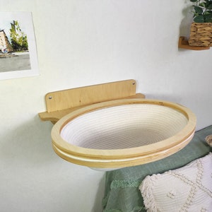 Cat wall furniture // Cat bed // ECO basket cotton // ECO collection 2023 from the brand RshPets Light shelf