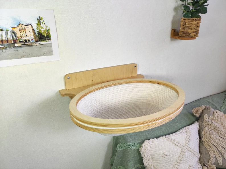 Cat wall furniture // Cat bed // ECO basket cotton // ECO collection 2023 from the brand RshPets Light shelf