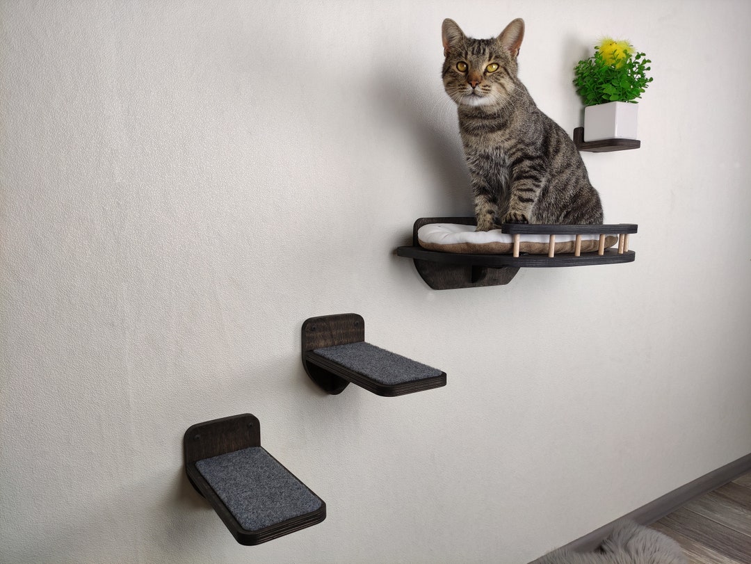 Wall mounted outlet cat tree