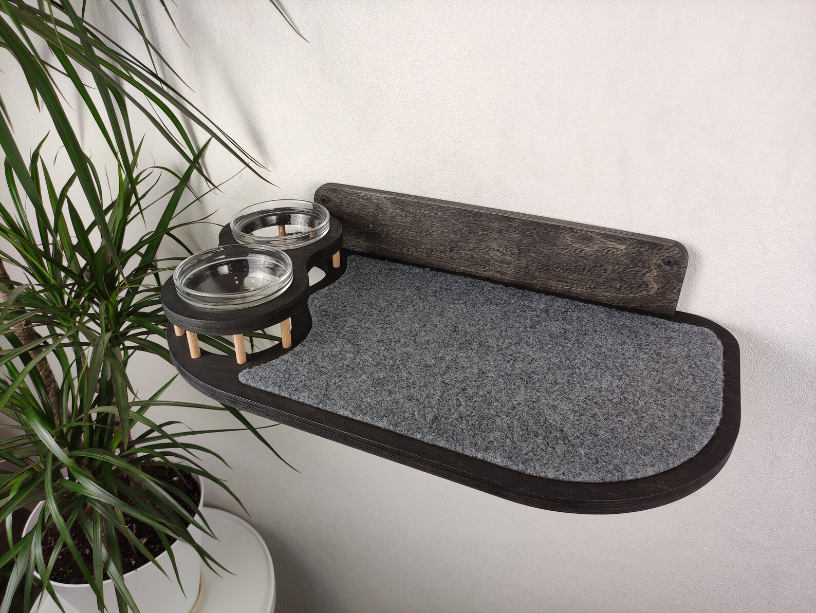 Cat Feeder Shelf Cat Food Shelf Pet Bowl Cat Bowls Cat Etsy UK