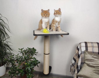 Unique cat trees, Cat climbing tree, Cat tower, Cat playing, Cat perch, Cat gifts, Sisal pole scratcher, Sisal cat tree, Cat scratcher