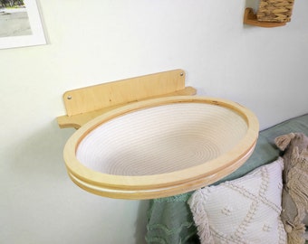 Cat shelf // Cat wall furniture // ECO basket cotton // ECO collection 2023 from the brand RshPets