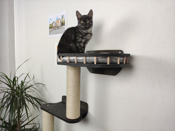 Cat Floating Shelves with Sisal Mat, 1PC Large Cats Kitty Shelf