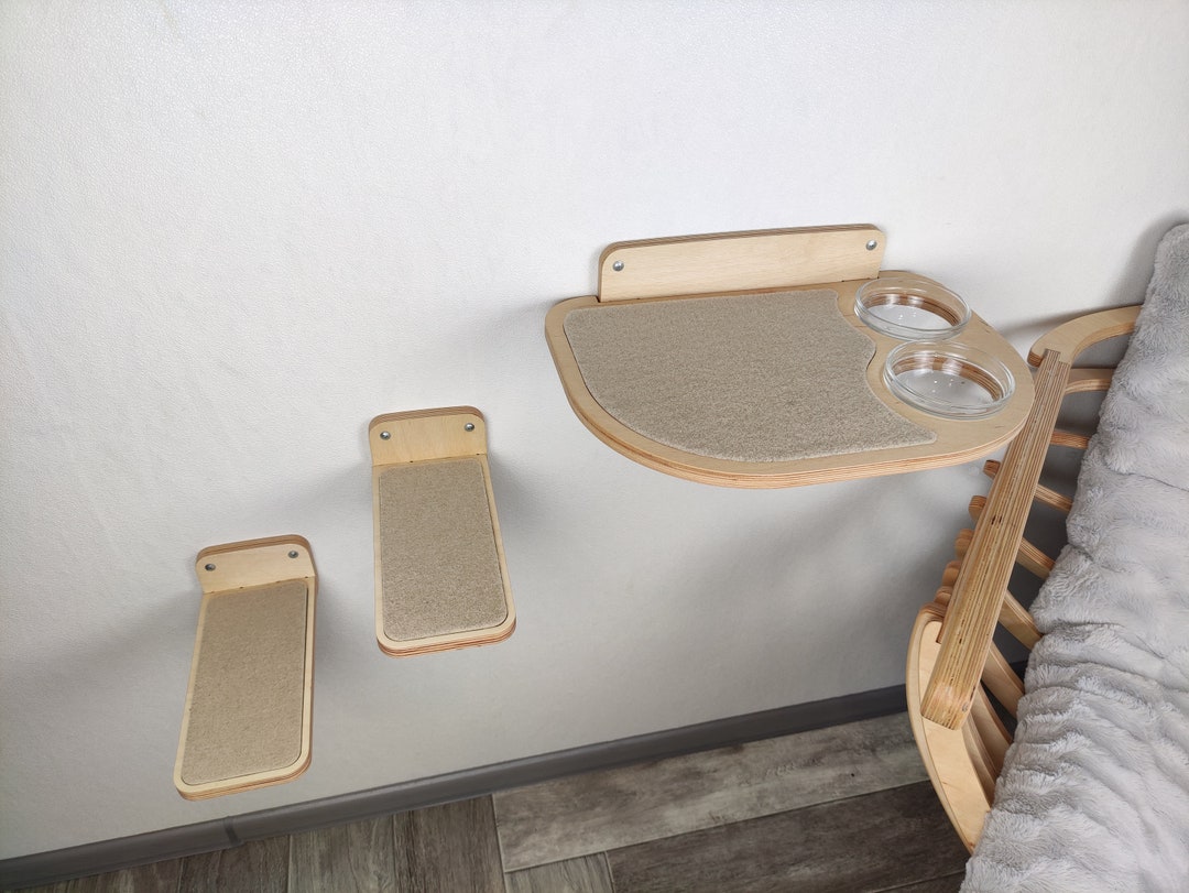 Cat Bowl Shelf, Cat Shelf, Cat Feeding Shelf, Cat Feeger, Cat Bowl Shelf, Cat Wall Feeder