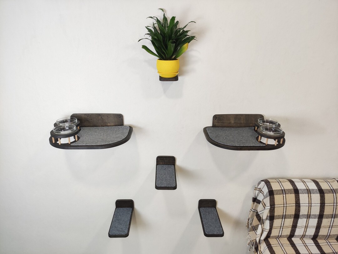 Cat Furniture, Cat Food Shelf, Cat Wall Furniture, Cat Shelf, Cat