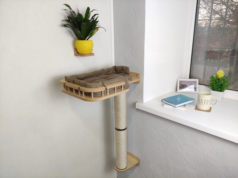 Cat Bed Cat Wall Cat Condo Cat Wall Furniture Cat Perch Etsy