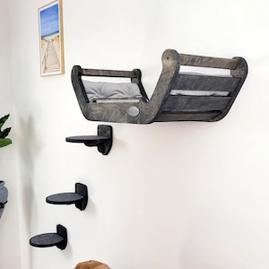 Cat wall bed / Cat shelves / Cat wall furniture /Arbre a chat / Cat perch / RshPets