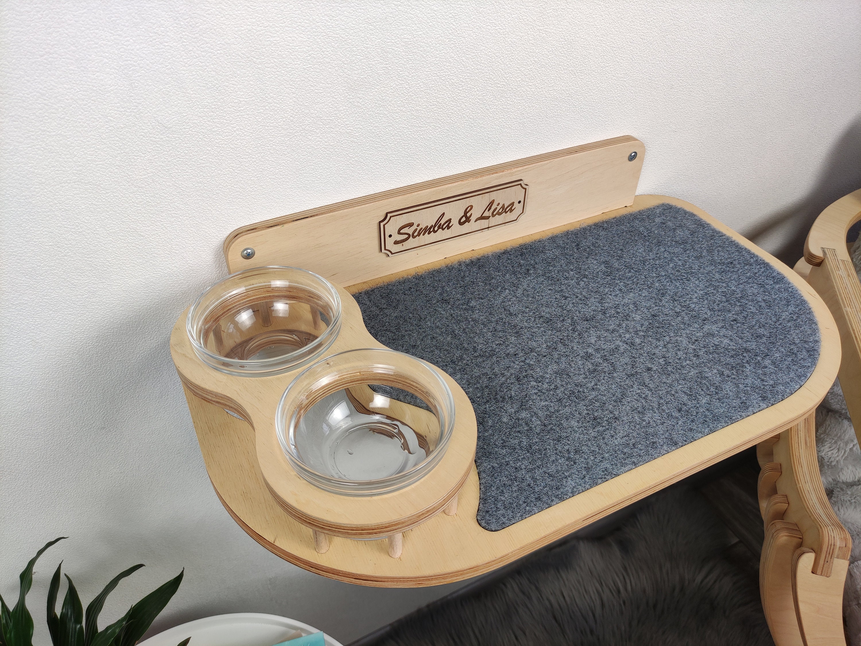 Cat Feeder Shelf Cat Food Shelf Pet Bowl Cat Bowls Cat Etsy UK