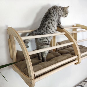 Cat wall shelves, Cat cave, Cat furniture, Cat tree, Cat accessories, Cat shelf, Сat tunnel, Cat wall furniture, Cat bed, Cat house image 1