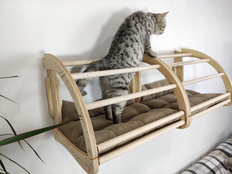 Cat wall shelves, Cat cave, Cat furniture, Cat tree, Cat accessories, Cat shelf, Сat tunnel, Cat wall furniture, Cat bed, Cat house image 1