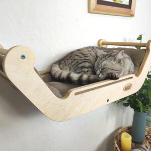 Cat furniture wall / Cat bed / Cat wall shelves / Cat bed wall mounted / Wall mounted cat shelf / RshPets