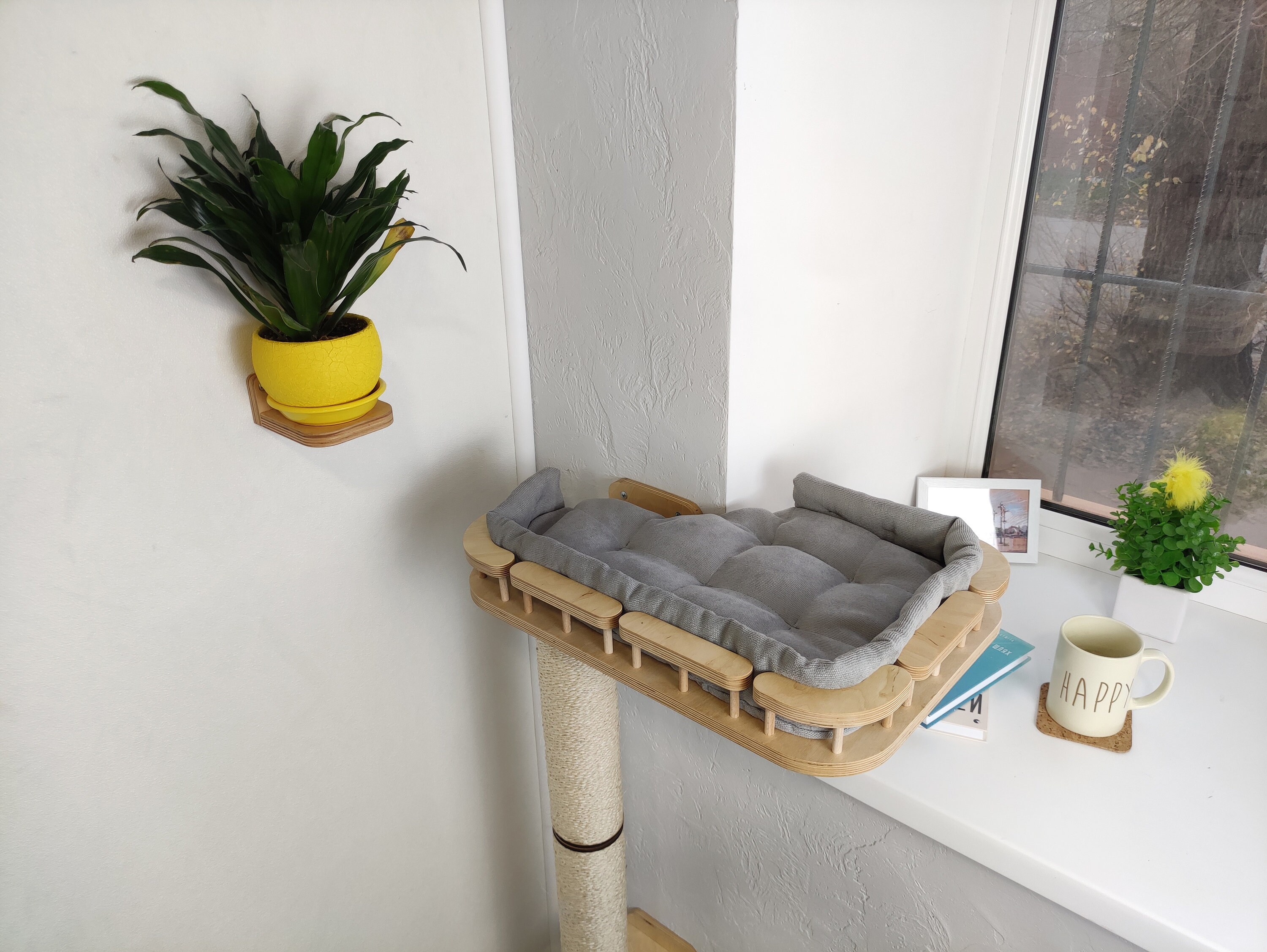 Cat Bed Cat Wall Cat Condo Cat Wall Furniture Cat Perch Etsy