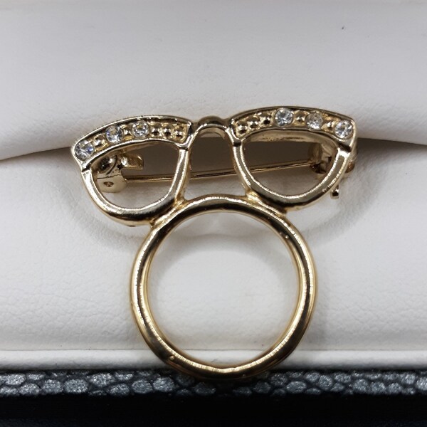 Eyeglass Brooch Etsy