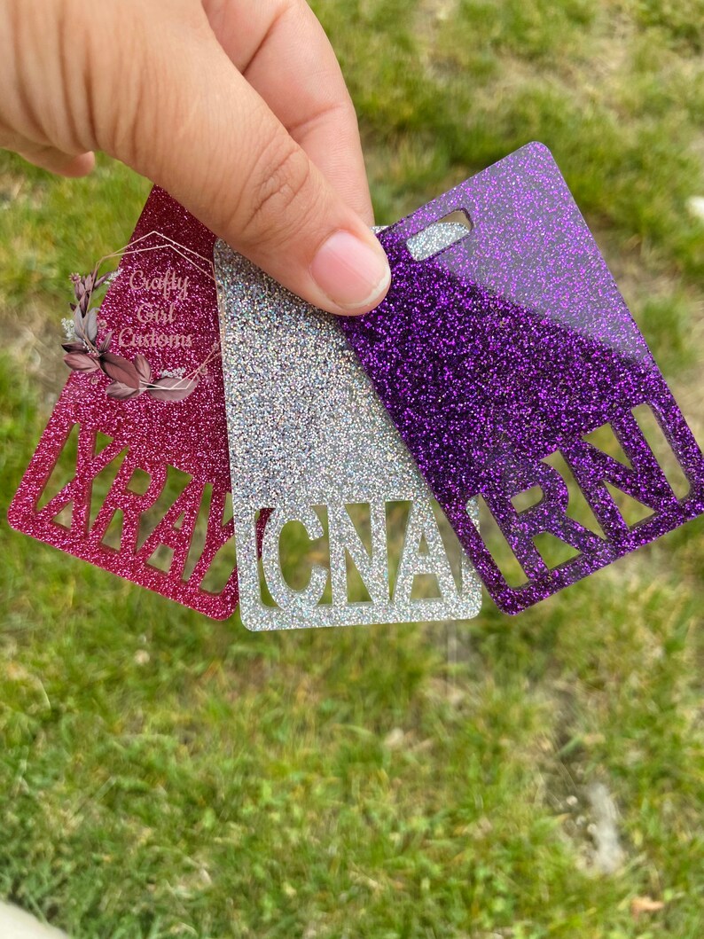 Custom Badge Buddy Card Slim Style for Horizontal Badges Etsy