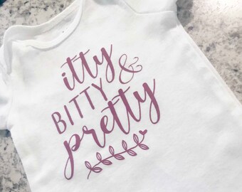 Itty, Bitty, & Pretty Digital PNG File, Digital File