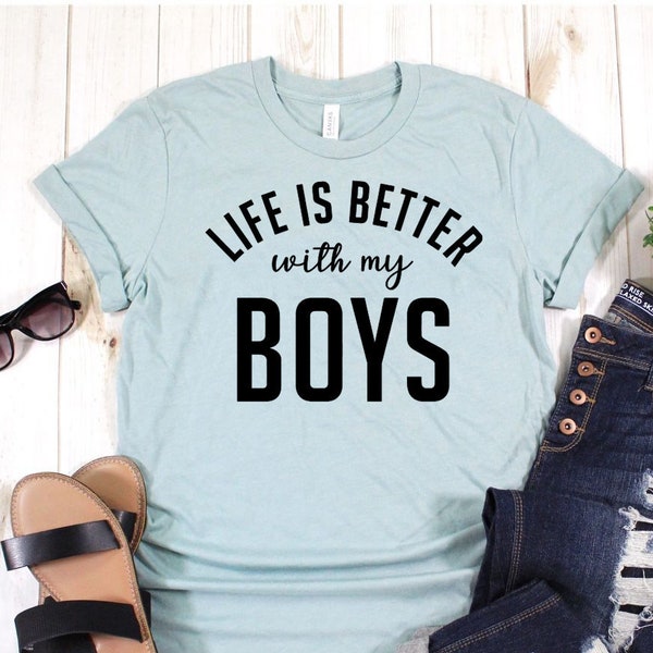 Life Is Better With My Boys PNG File, Digital File