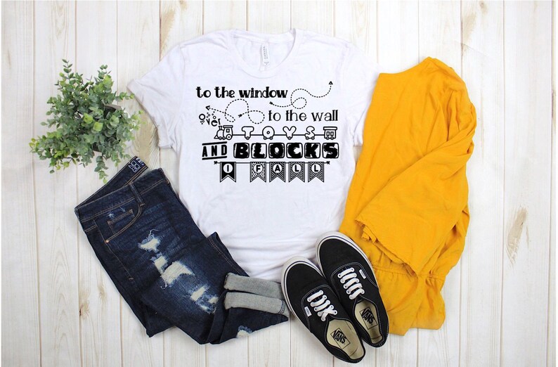 To The Window To The Wall Over Toys And Blocks I Fall Digital PNG File Digital File