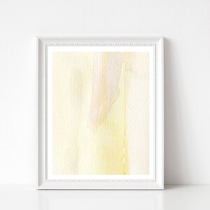 Neutral wall art, pastel decor, aesthetic room decor, 8x11 watercolor print, living room wall art, neutral beige abstract print image 2